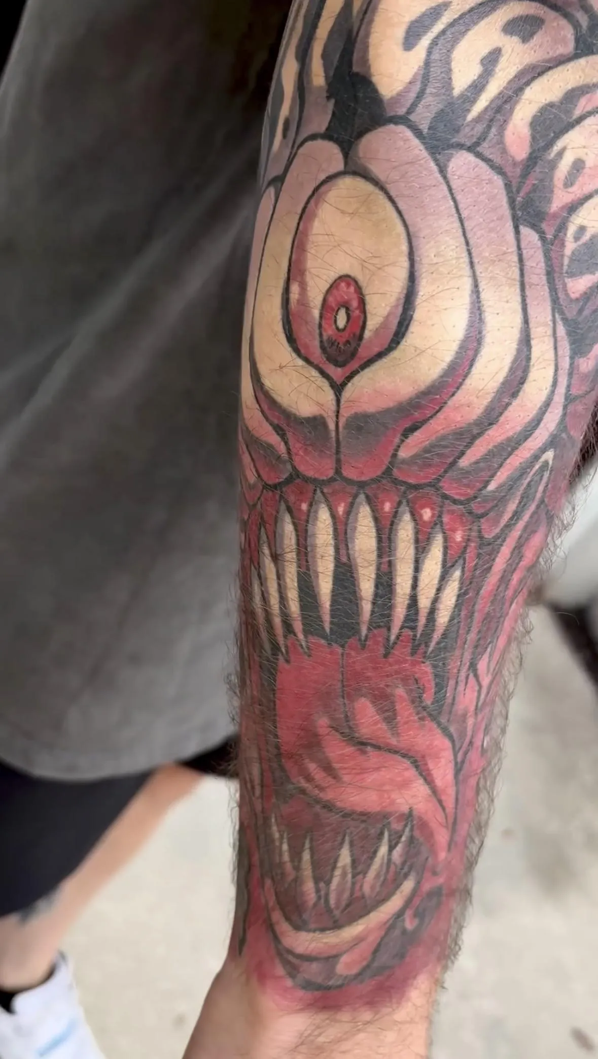 Fully healed anime tattoo of Rika from JJK. This portrait tattoo of Rika s connected to a Yuta tattoo on the other side - making a beautiful duo composition.