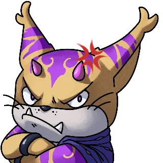 Grumpy Val emote from the Kaiju Crushes art mail club - a otaku mail club for the anime art lover and fan alike! This anime mail club focuses on special curated character letters. 