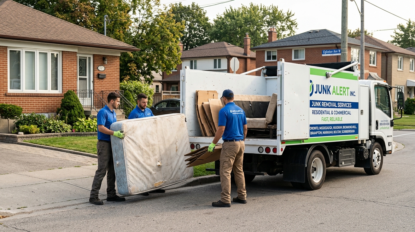 Compare costs with our residential junk removal services Toronto price guide. Get transparent pricing for junk removal in Mississauga, Vaughan, Markham, and the GTA.