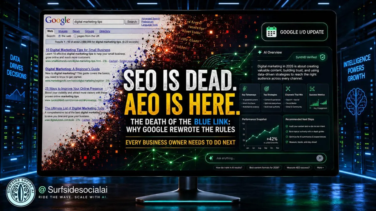 The Death of the Blue Link: Why Google Just Rewrote the Rules of Search and What Every Business Owner Needs to Do Next