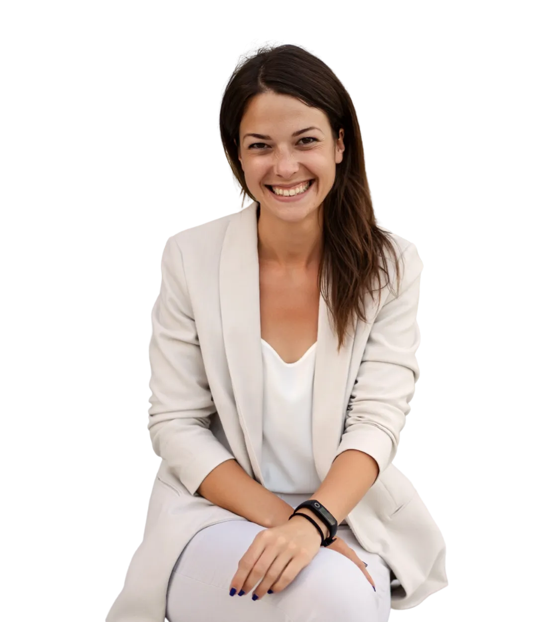 Smiling successful woman