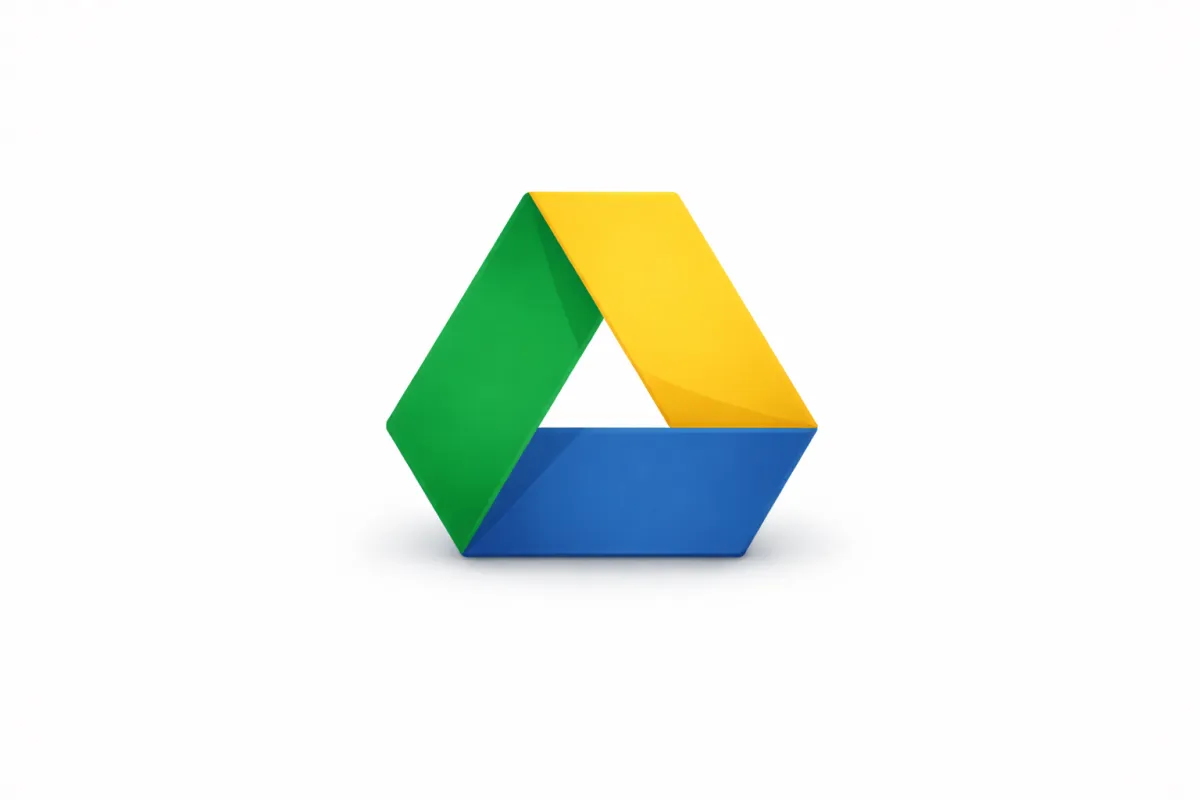Google Drive logo in 3D form