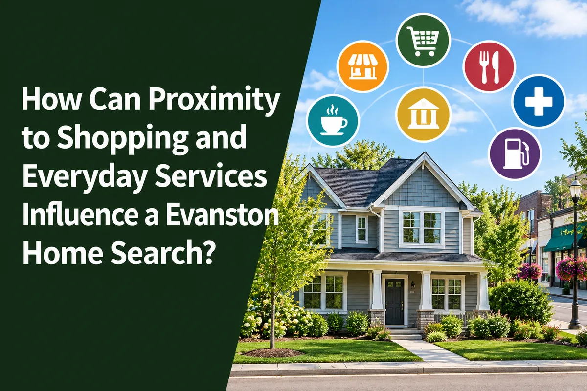 Evanston Illinois homes near shopping, everyday services, and public transportation
