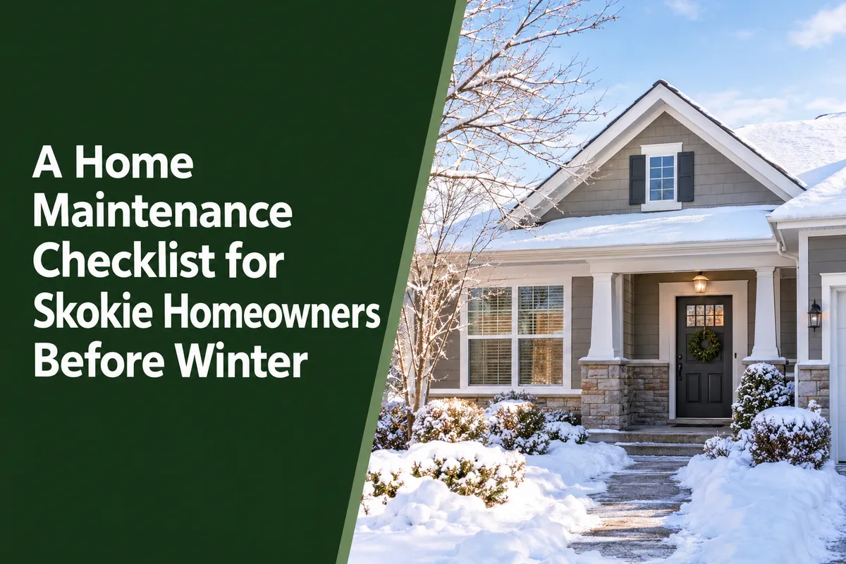 Skokie IL home maintenance checklist for homeowners preparing for winter