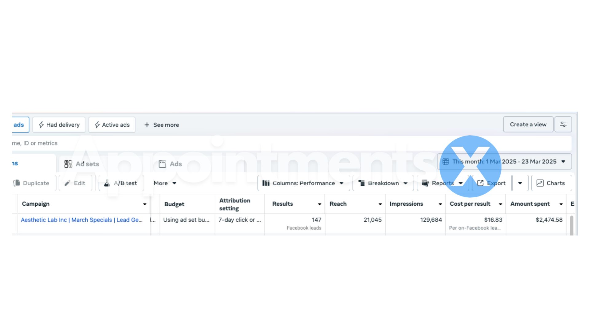 Calendar booking screenshot example