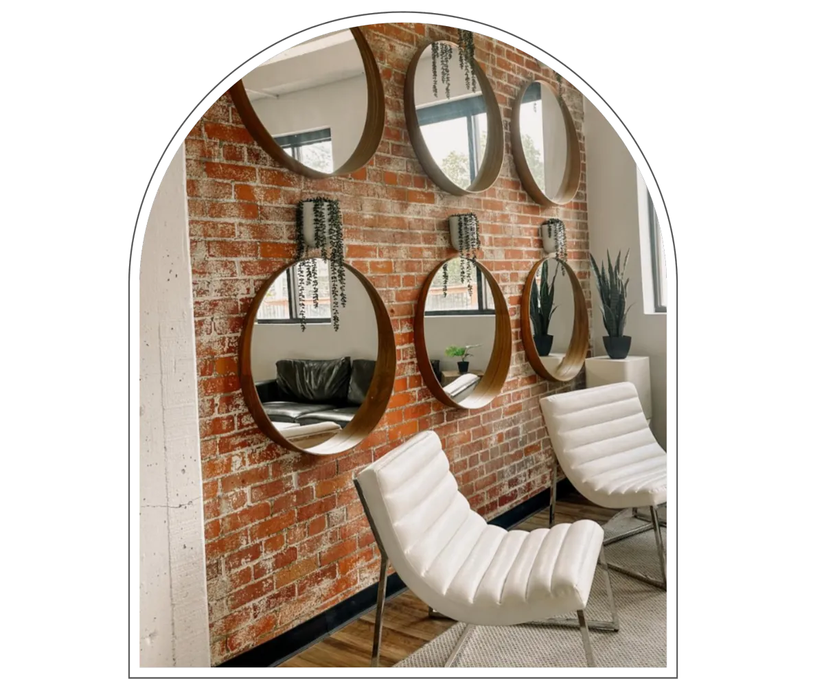 Calm, minimalist blog graphic with the words “Small Steps, Real Change” in an elegant serif font for a therapy blog post.