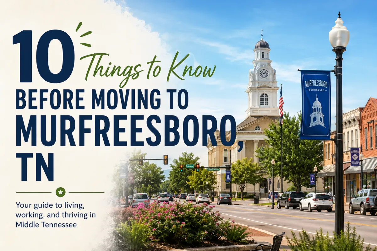 10 Things to Know Before Moving to Murfreesboro, TN