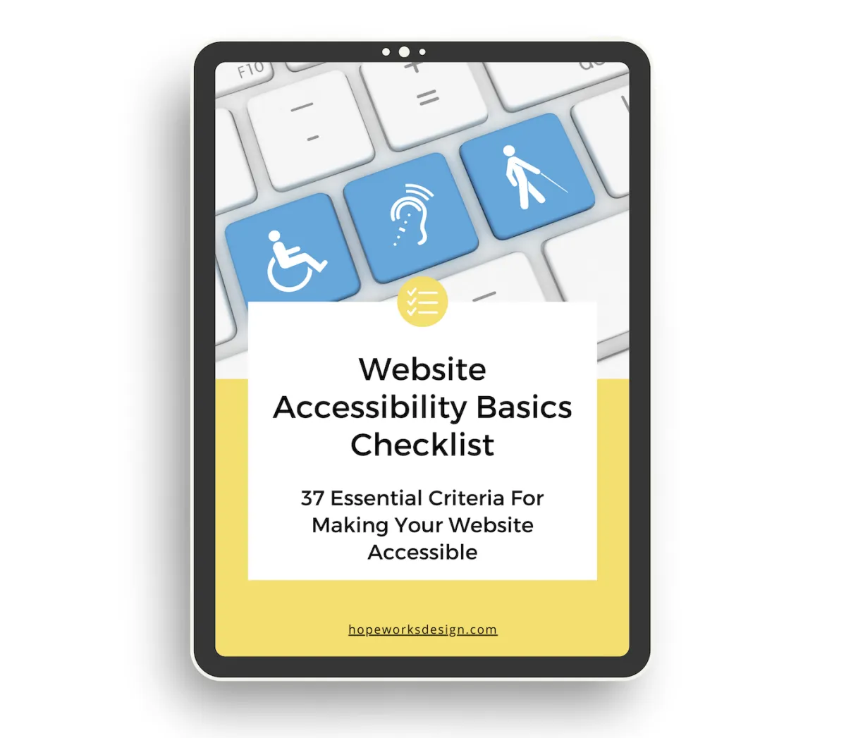 Cover Image of PDF Website Accessibility Basics Checklist