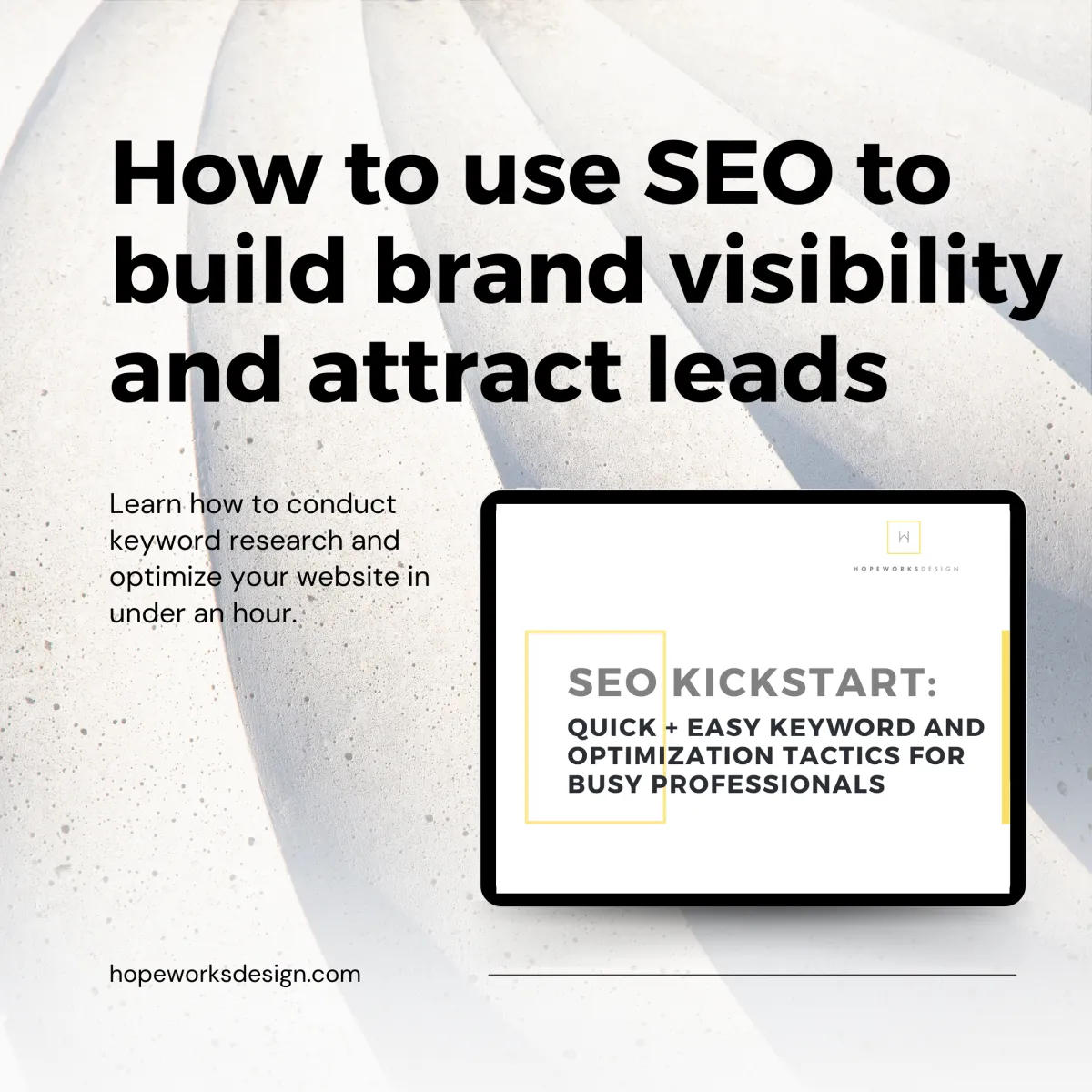 SEO Kickstart Easy Keyword and On page optimization brand image