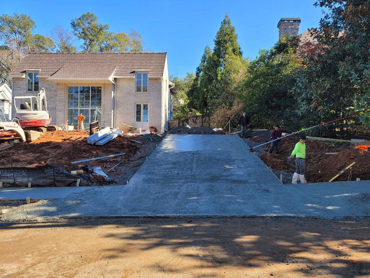 High Point Concrete builds and installs Driveway