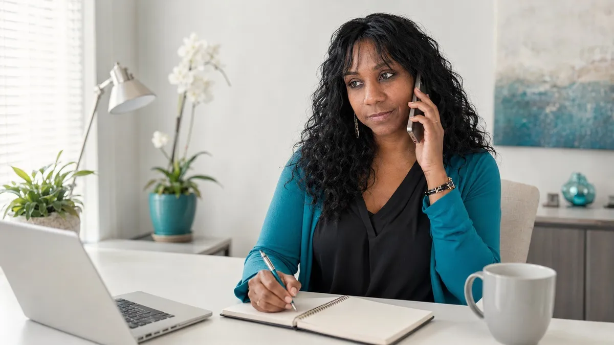 Nikki providing wellness guidance during a phone consultation
