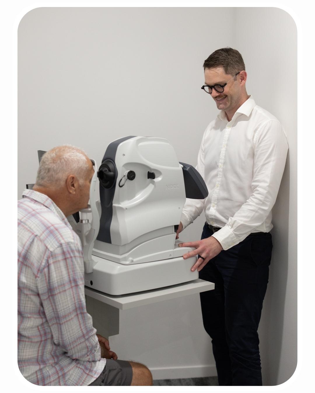 Optical coherence tomography eye imaging at On Point Eyecare Mackay
