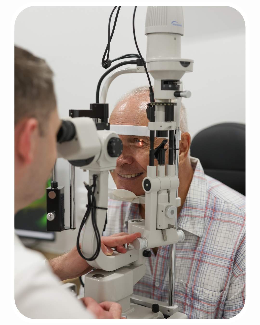 Retinal imaging performed during diabetic eye check at On Point Eyecare Mackay