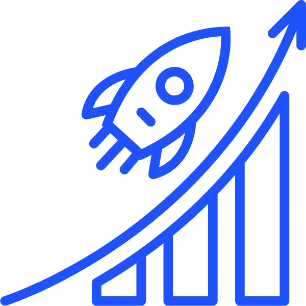 Rocket launch icon symbolizing WebFast24’s rapid 7-day website delivery and done-for-you digital system built for fast, scalable business growth.