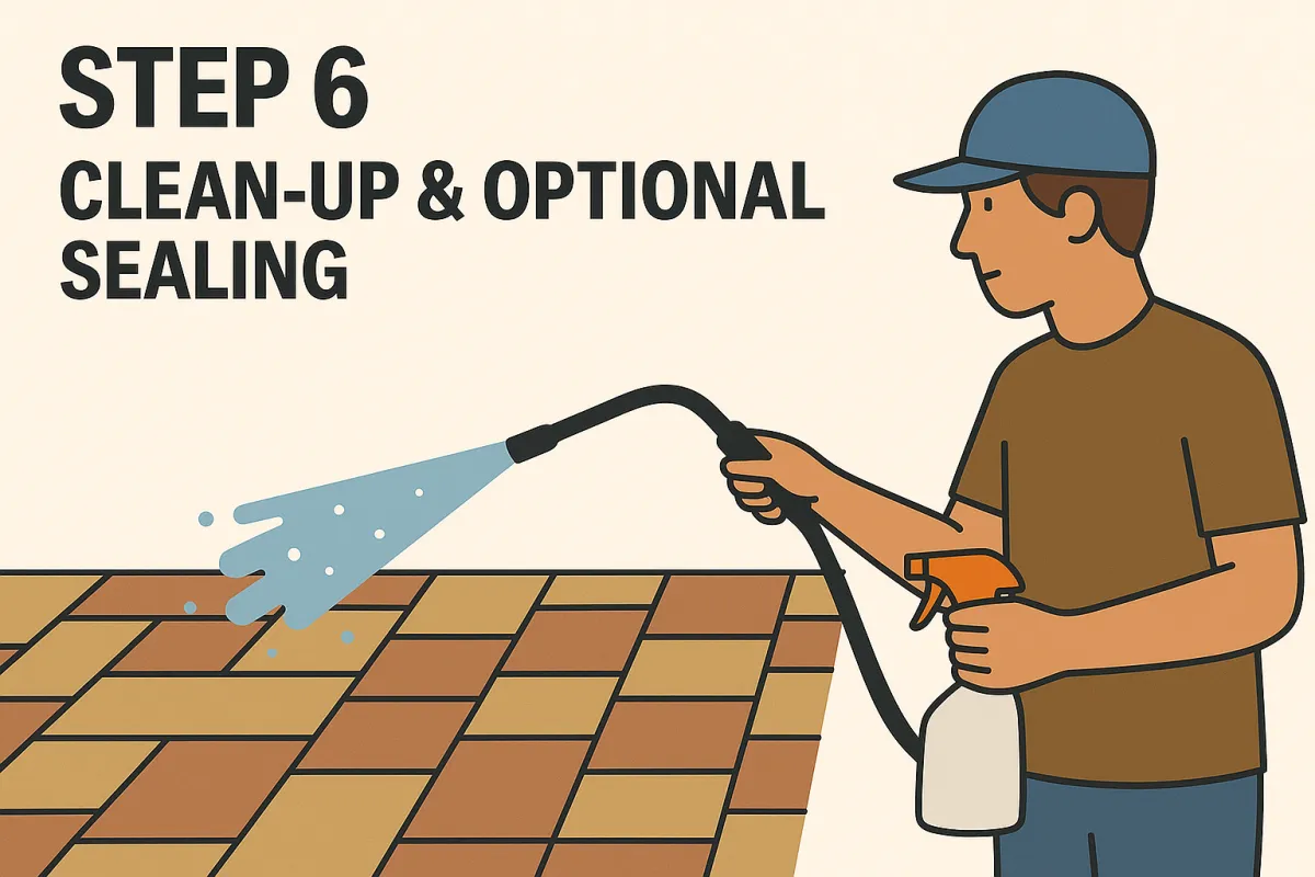 clean up and optional sealing