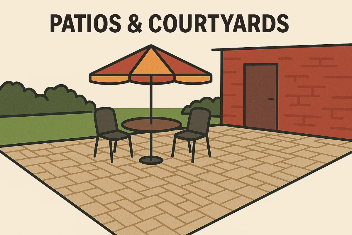 patios and courtyards