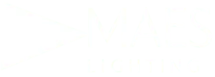 Maes Lighting Brand Logo White