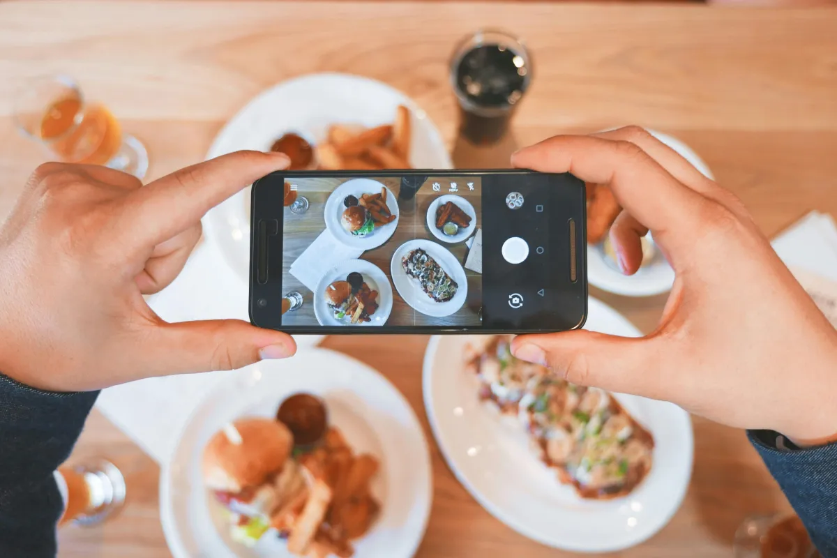 a camera with a microphone attached to it