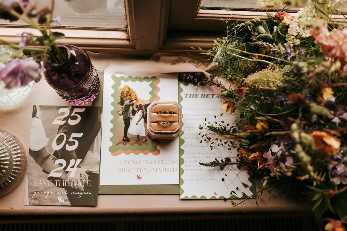 Suffolk wedding photographer taking photo of wedding details