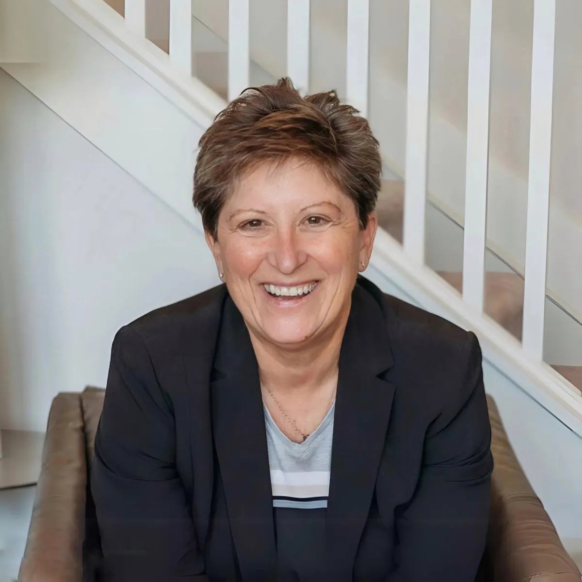 a living room with a couch and a table