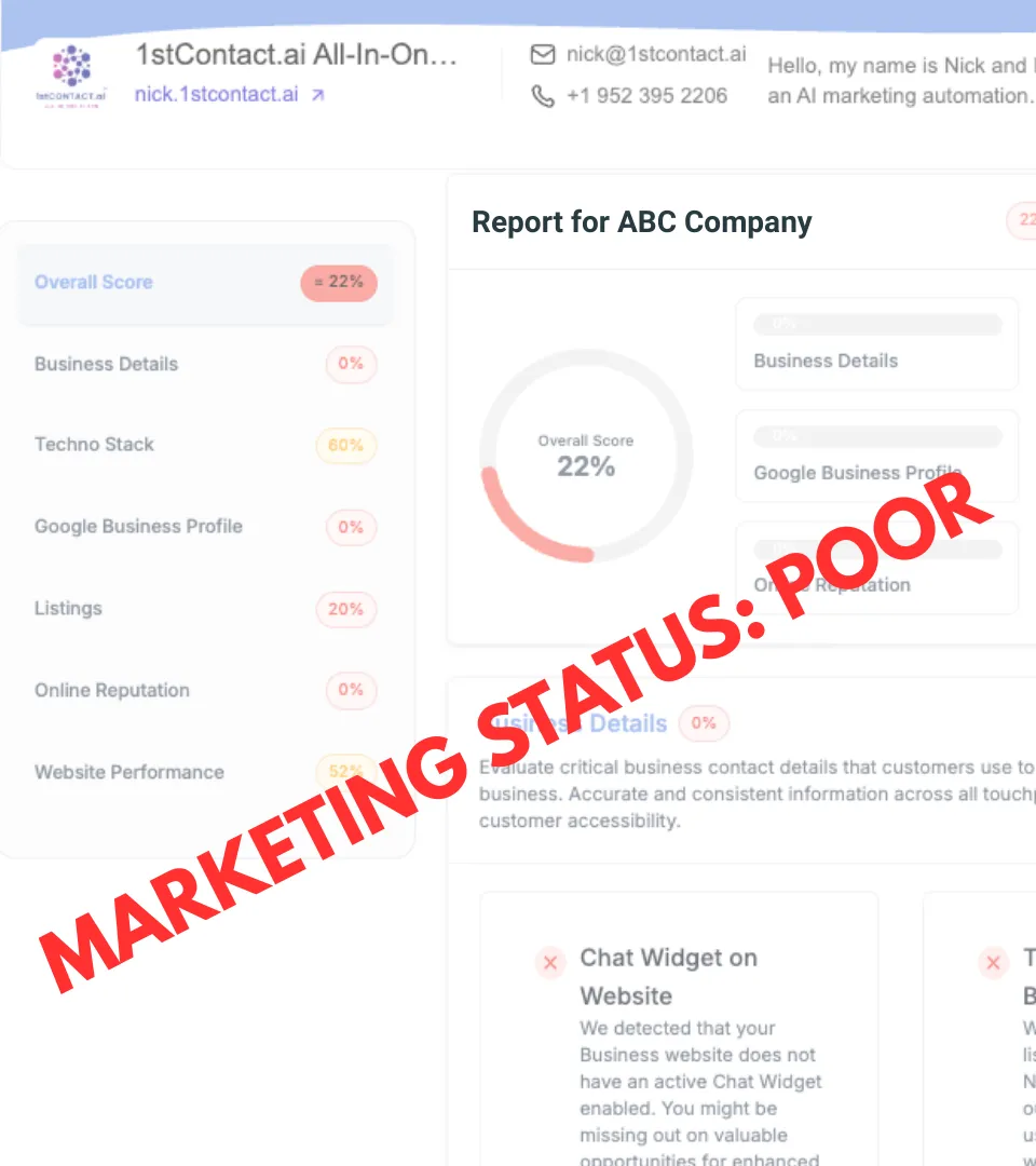 free marketing scan and report