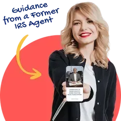 A happy lady getting guidance to learn when your IRS tax debt  expires