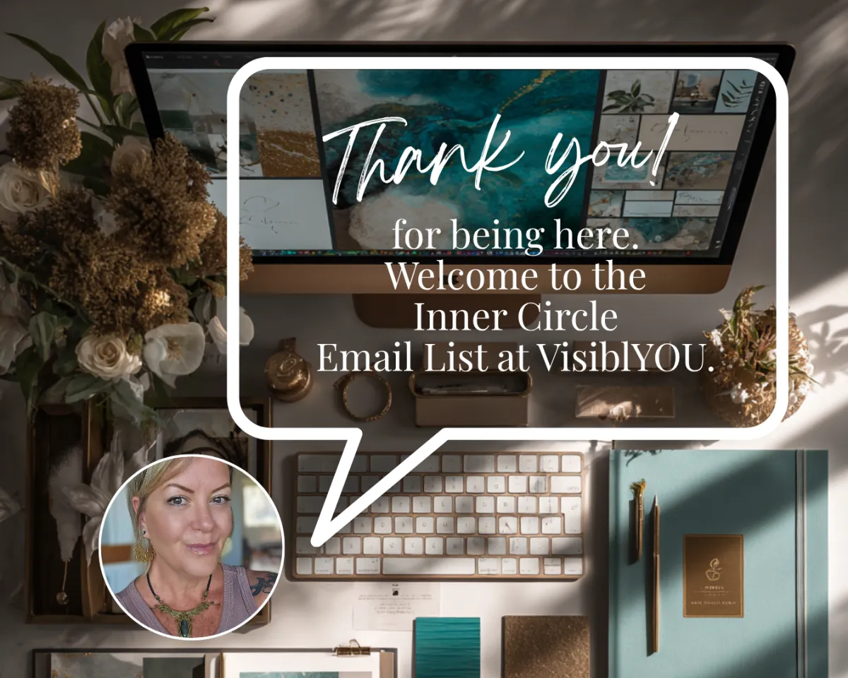 Sign-up form to join Visiblyou’s The Circle email list.