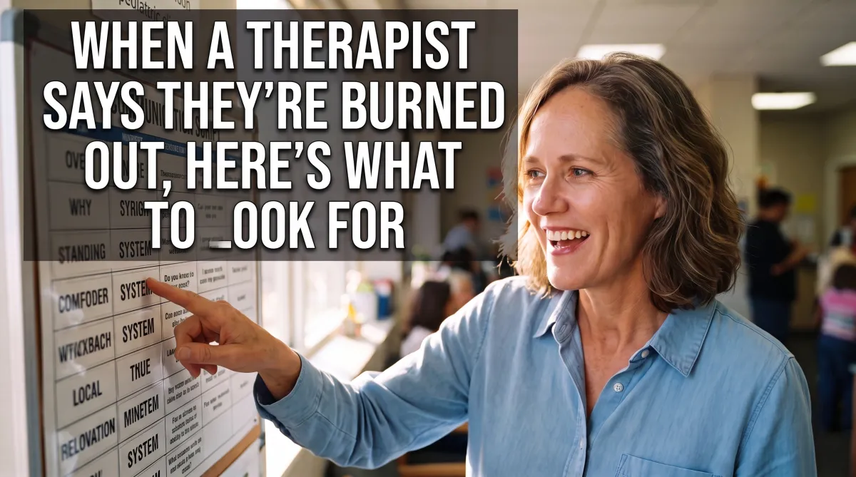 When A Therapist Says They're Burned Out, Here's What To Look For