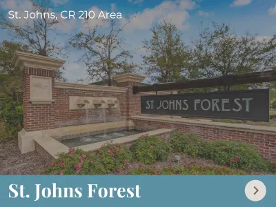 St. Johns Forest in St. Johns, FL – A gated community with custom-built homes of all sizes, scenic lakes, and resort-style pools.