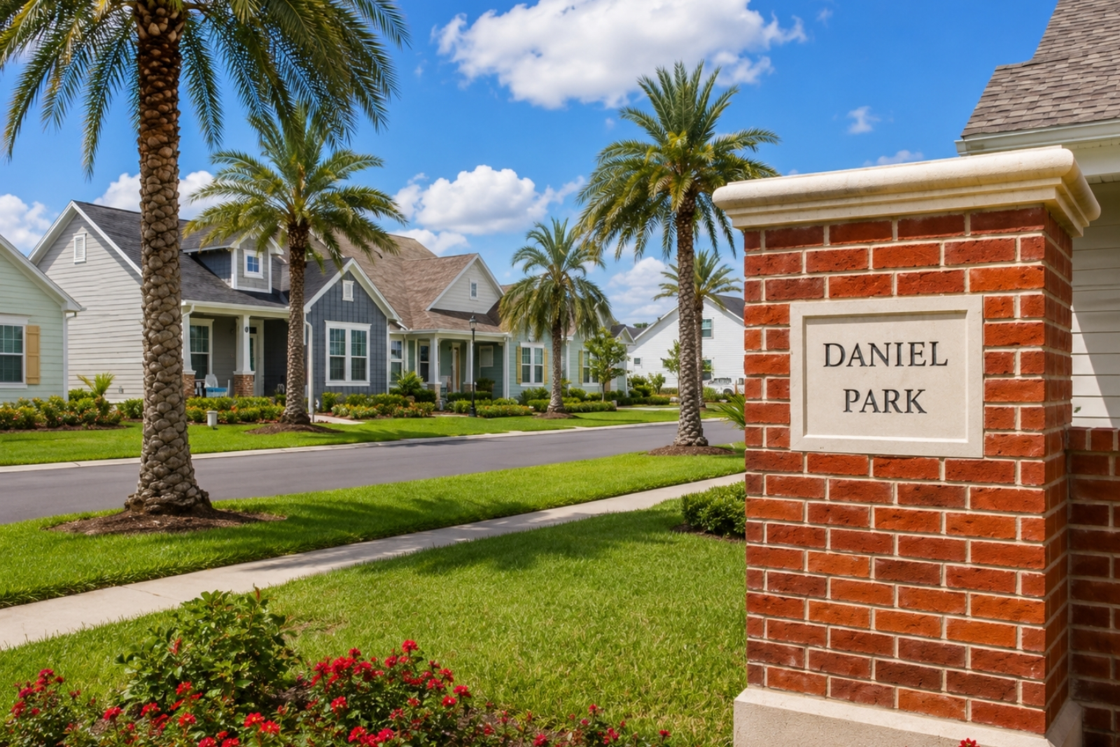 Entrance to Daniel Park in Nocatee Town Center, Florida