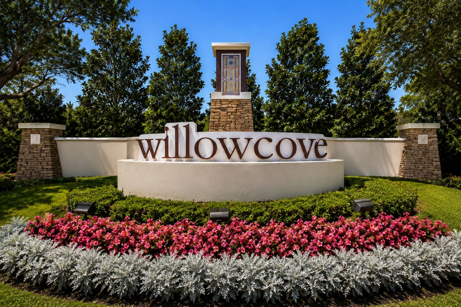 Entrance to Willowcove in the Town Center area of Nocatee, Florida