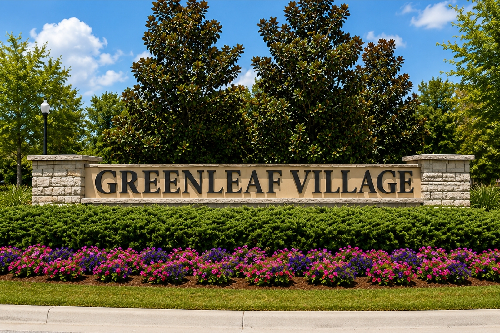 Entrance to Greenleaf Village in the Valley Ridge area of Nocatee, Florida