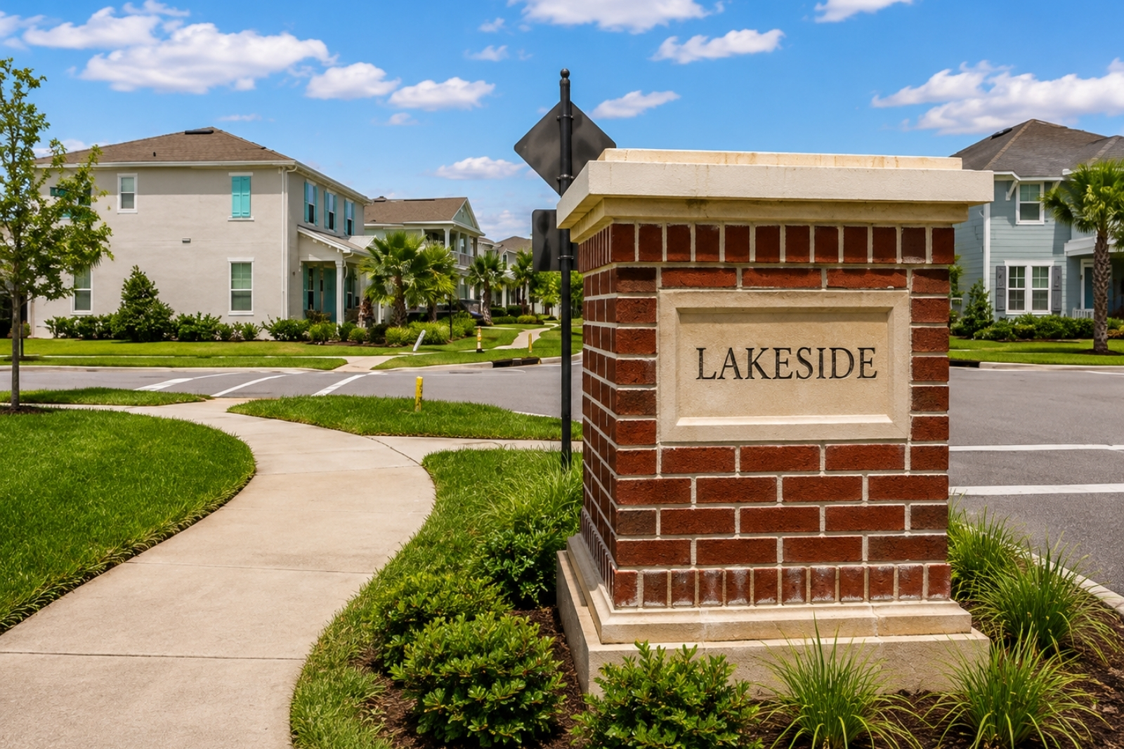 Entrance to Lakeside in Nocatee Town Center, Florida