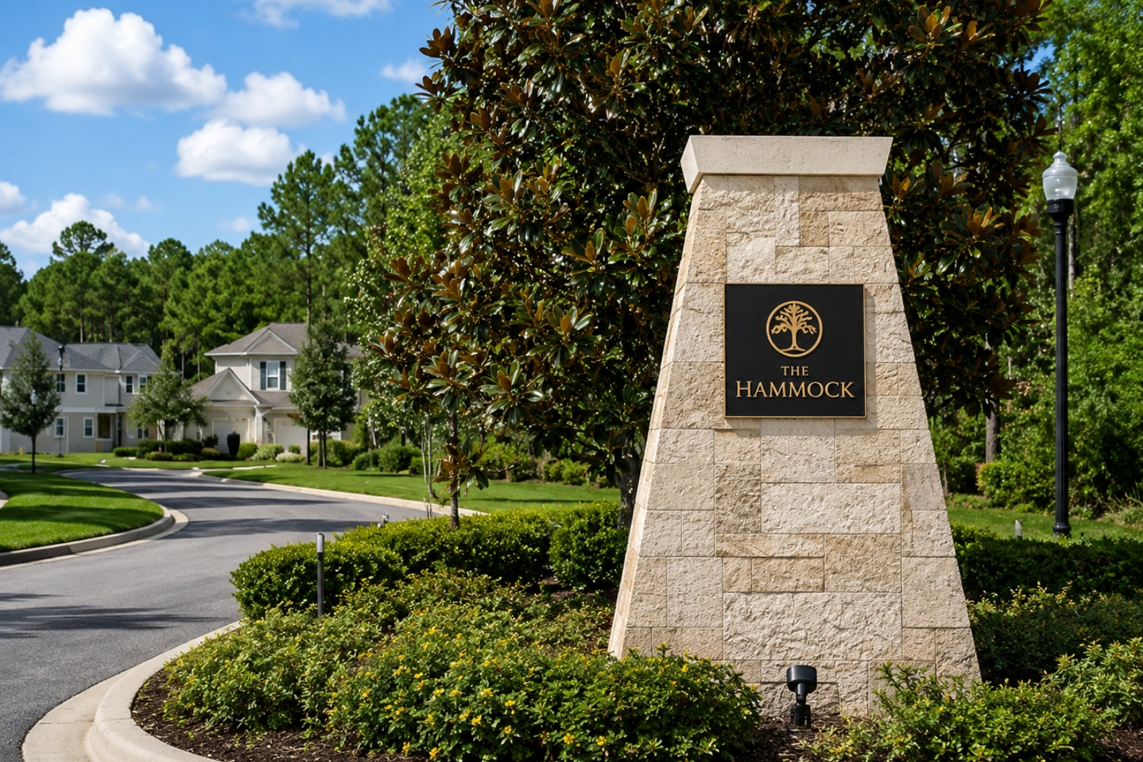 Entrance to The Hammock in the Twenty Mile area of Nocatee, Florida