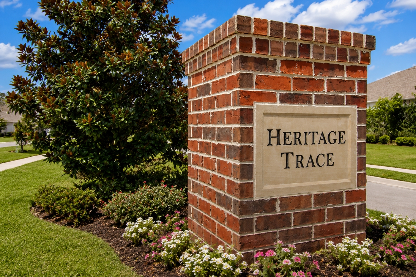 Entrance to Heritage Trace in the Crosswater area of Nocatee, Florida