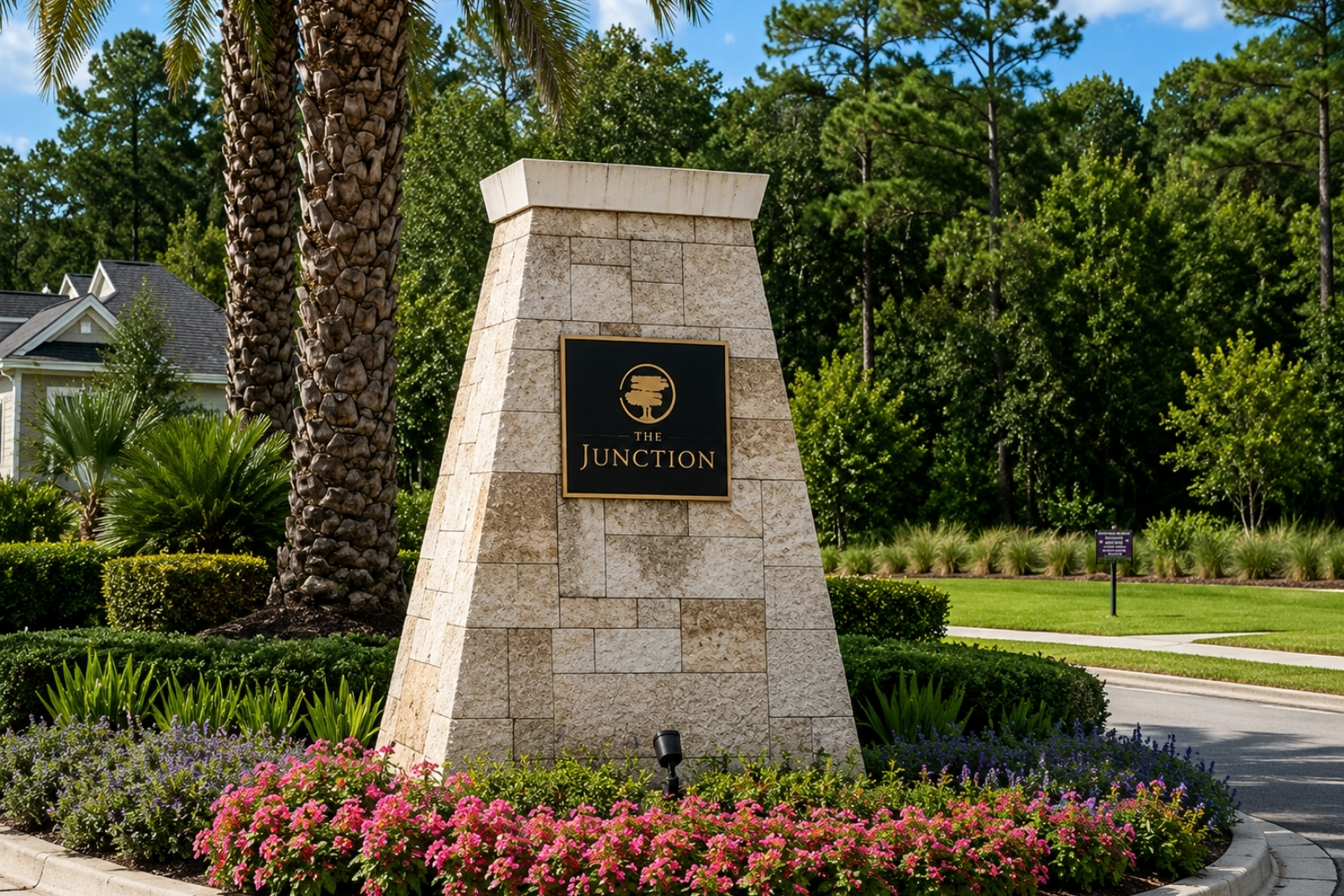 Entrance to The Junction in the Twenty Mile area of Nocatee, Florida