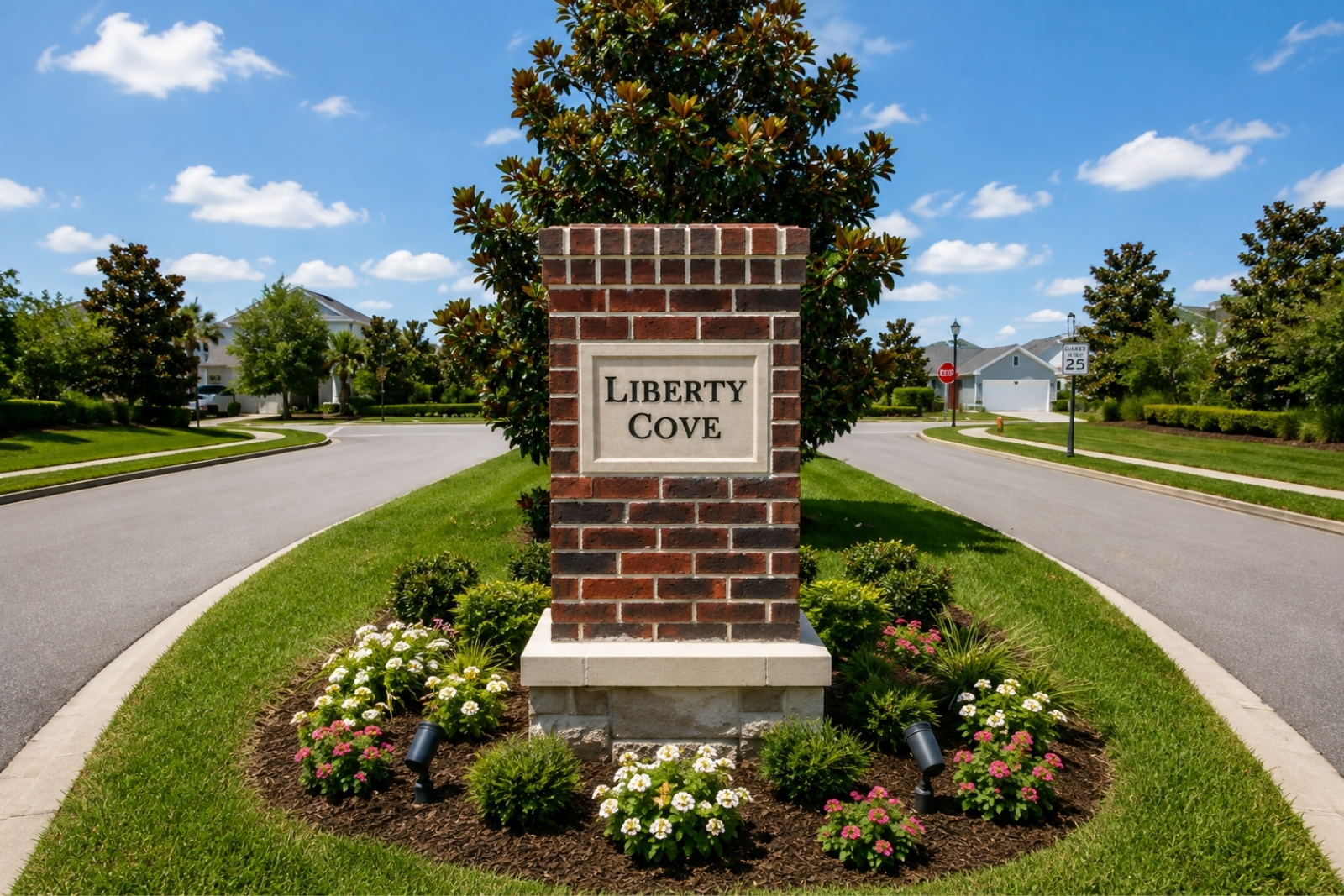 Entrance to Liberty Cove in the Crosswater area of Nocatee, Florida