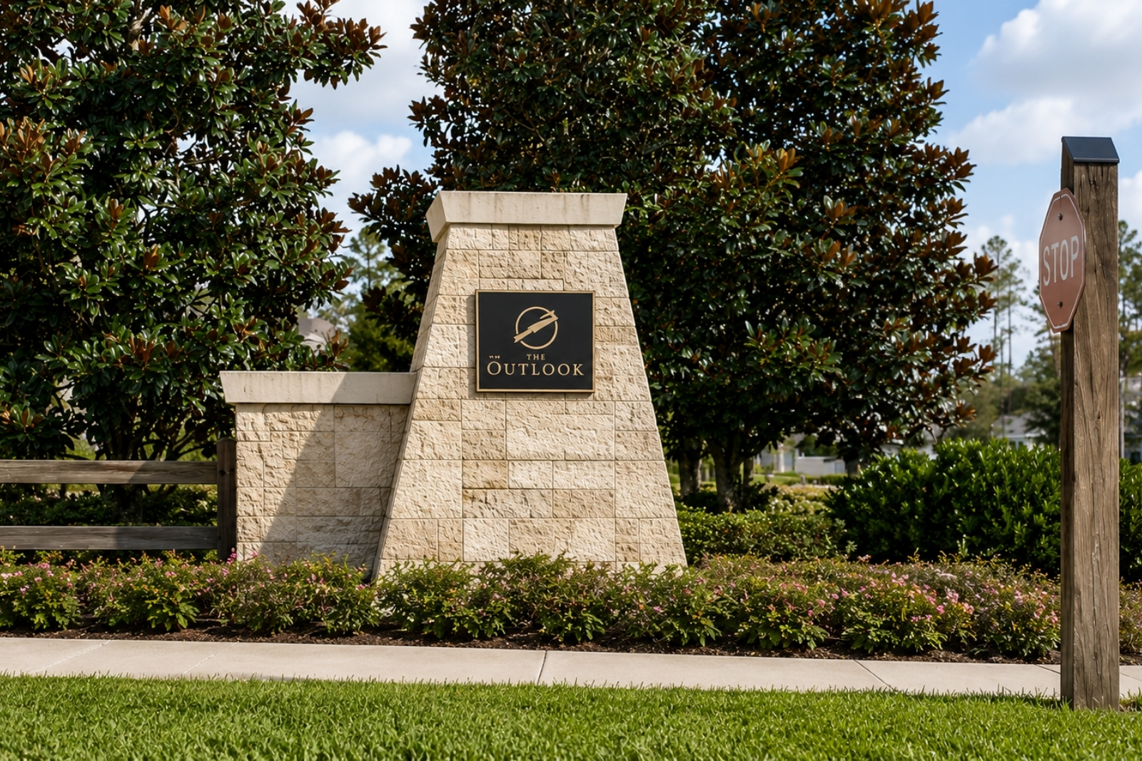 Entrance to The Outlook in the Twenty Mile area of Nocatee, Florida