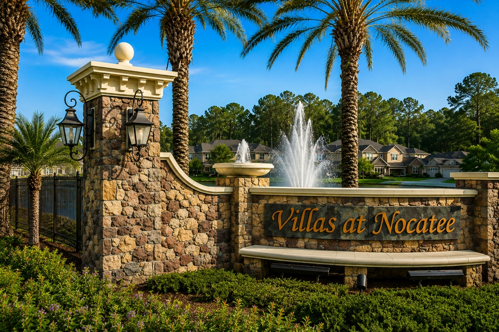 Entrance to The Villas at Nocatee in Duval County, Florida
