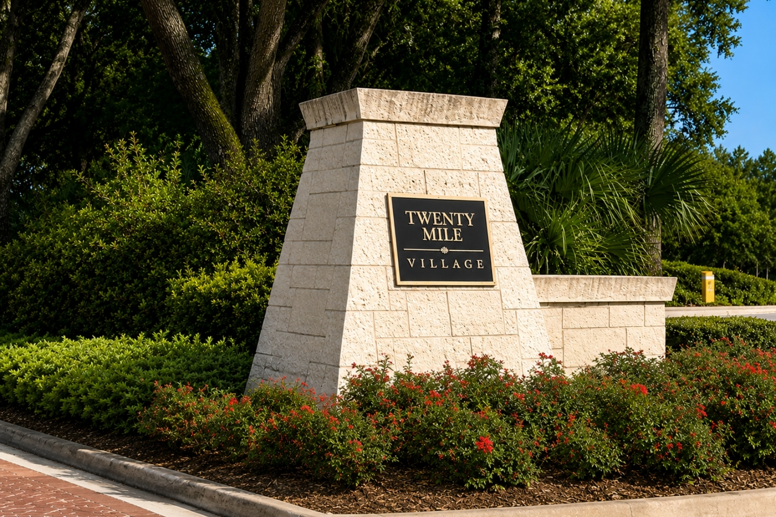 Entrance to Twenty Mile Village in Nocatee, Florida