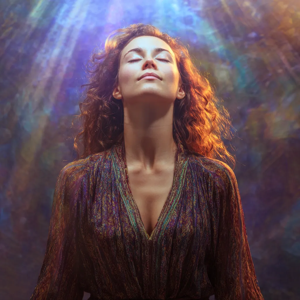 woman getting spiritual healing