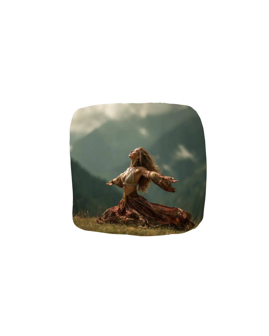"woman with regulated nervous system feeling calm and grounded"