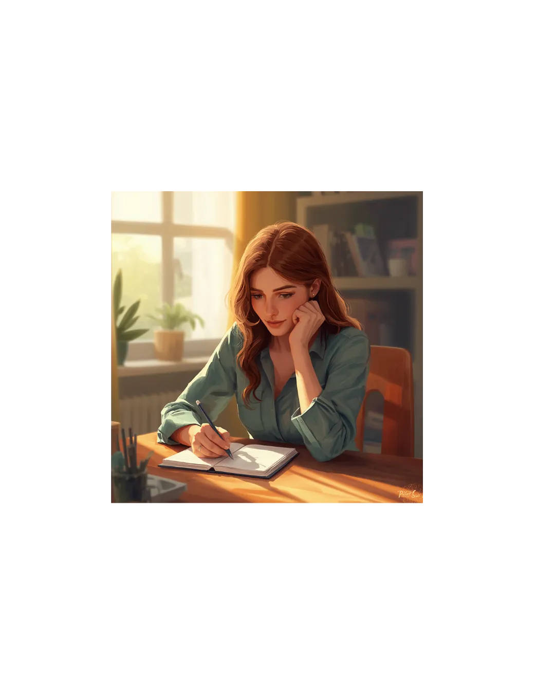 women tracing her endometriosis and bladder pain and symptoms