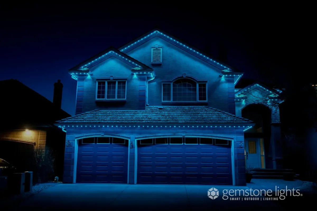 Eavestrough lighting, Guelph, ON