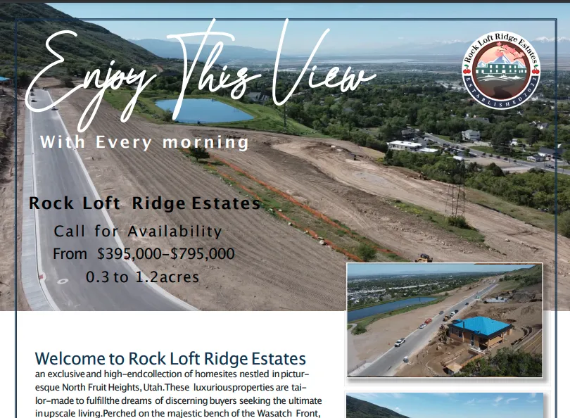 Rock Loft Ridge Estates Info Sheet