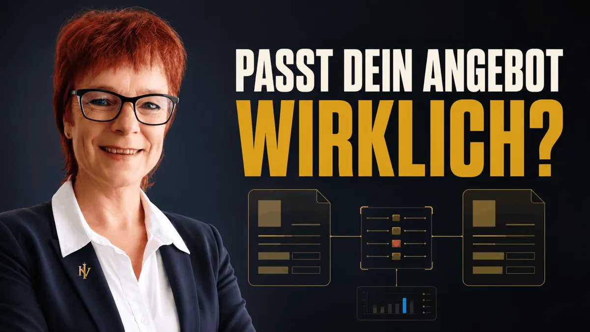 Passt dein Angebot wirklich?