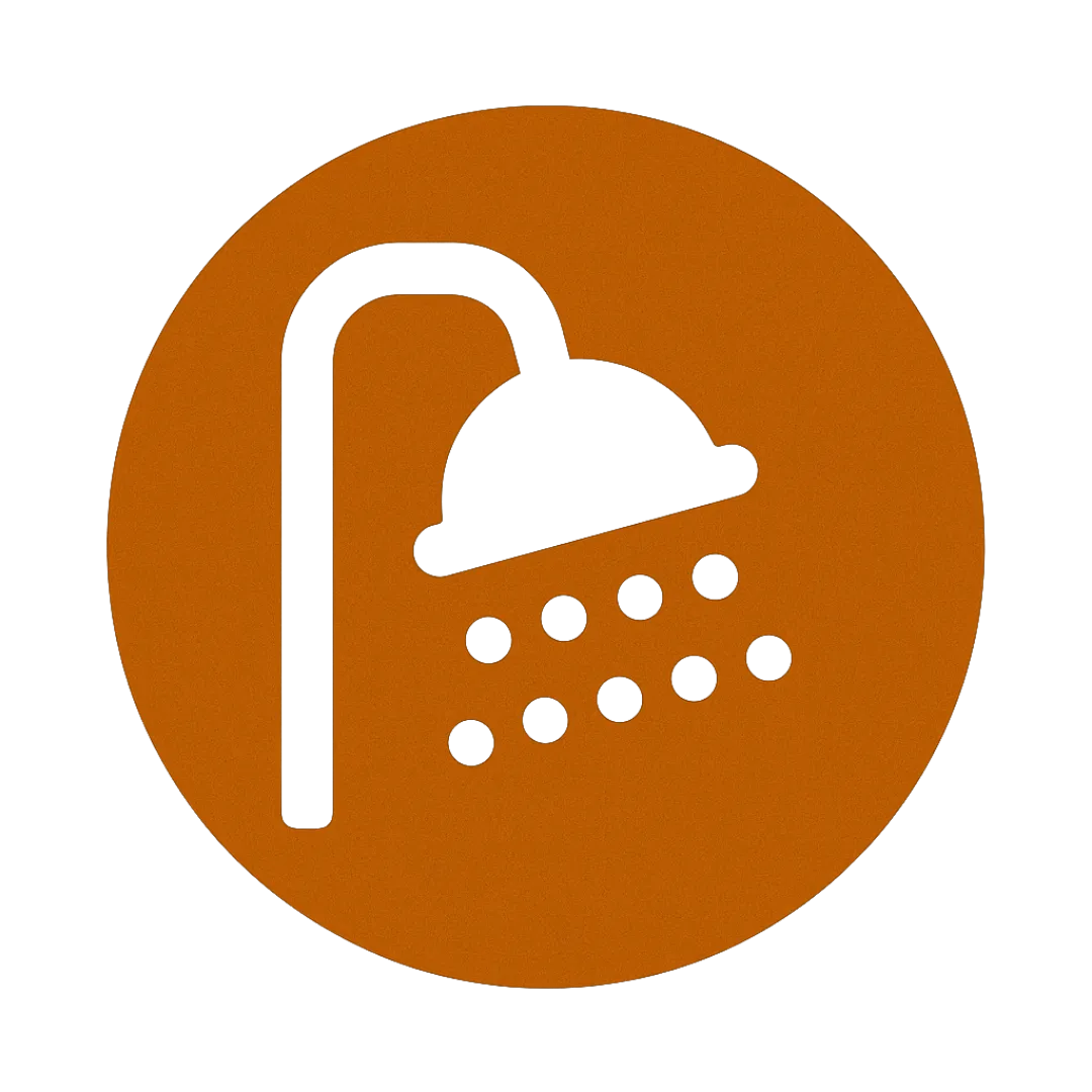 Clean restroom and shower facilities with modern fixtures at winnmucca rv