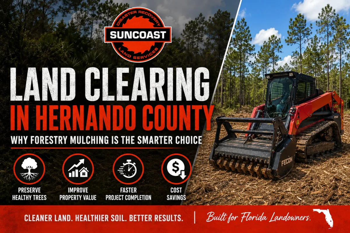 Land Clearing in Hernando County: Why Forestry Mulching Is the Smarter Choice
