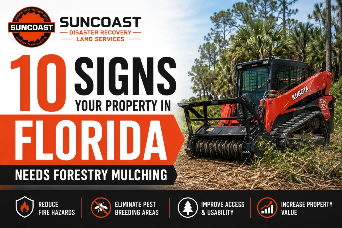 10 Signs Your Property in Florida Needs Forestry Mulching