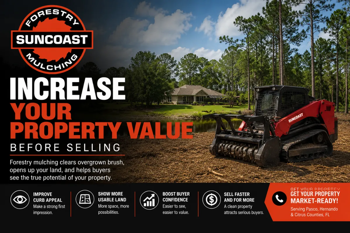 How Forestry Mulching Can Increase Your Florida Property Value Before Selling